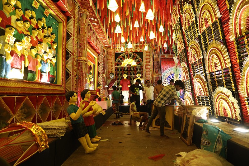 In Images: Kolkata Durga Puja pandal decks up in National Integration theme