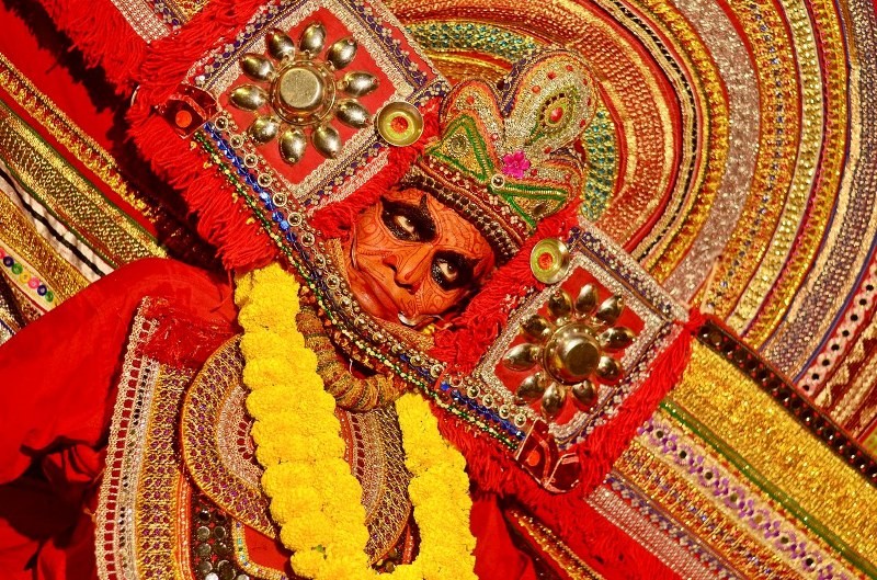 In Images: 66 Palli Club brings Kerala’s sacred Theyyam to Durga Puja for the first time