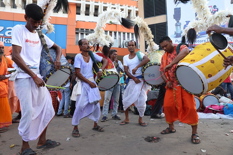 In Images: Drummers eye livelihood as Durga Puja festival set to begin
