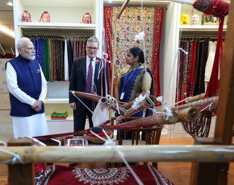 In Images: PM Modi and his UK counterpart Keir Starmer visit exhibition at Global Fintech Fest 2025