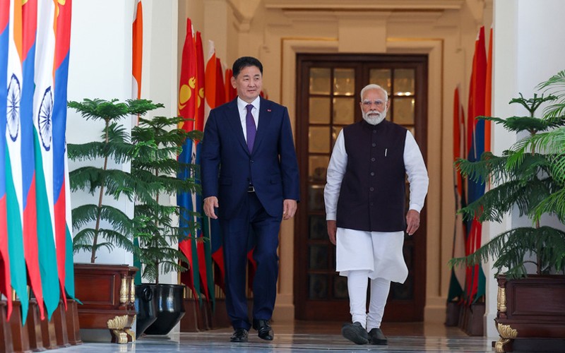 In Images: PM Modi meets Mongolian Prez, announces free visas to Mongolian citizens