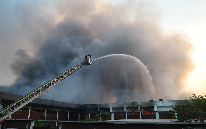 In Images: Fire breaks out at Dhaka Airport's cargo section