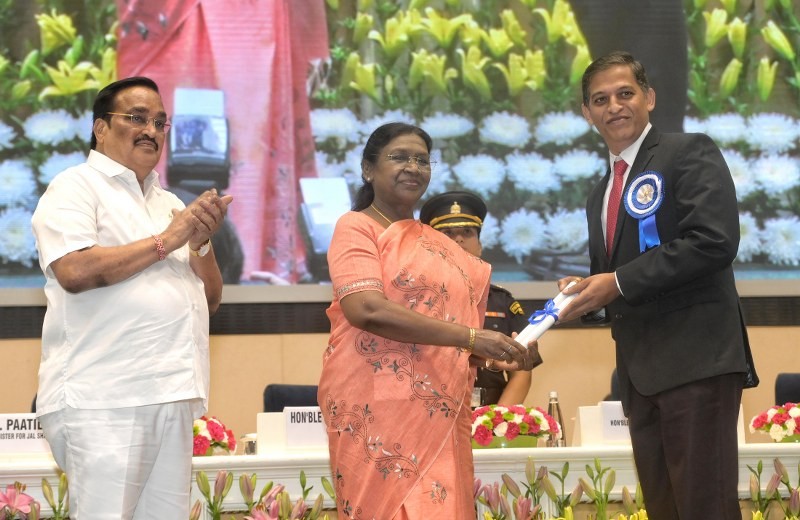 In Images: Droupadi Murmu confers 6th National Water Awards & Jal Sanchay Janbhagidari Awards