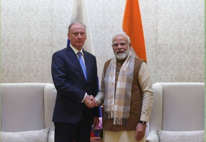 In Images: PM Modi meets aide to Russian President Nikolai Patrushev in New Delhi