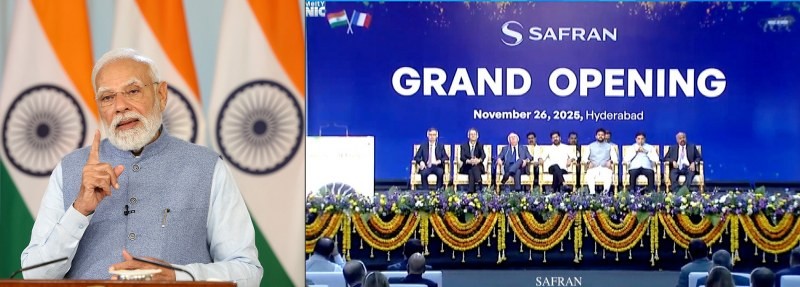 In Images: PM Modi Inaugurates Safran Aircraft Engine Services India Facility in Hyderabad via Video Conferencing