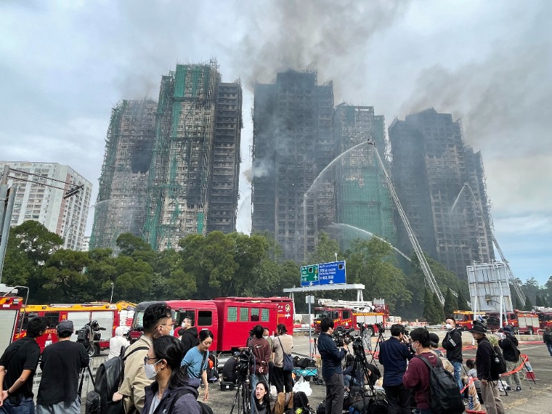 Massive Hong Kong high-rise fire kills at least 55 and leaves hundreds missing as rescue efforts continue.