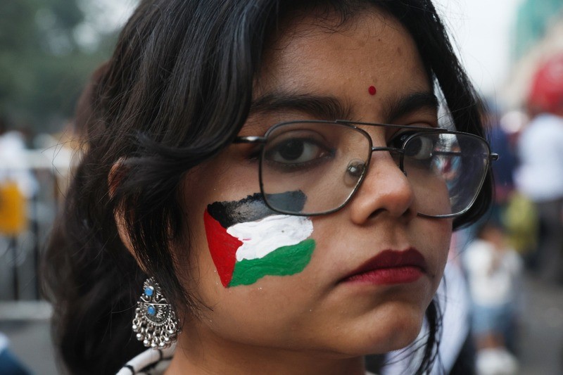 In Images: Activists rally in solidarity with Palestine in Kolkata