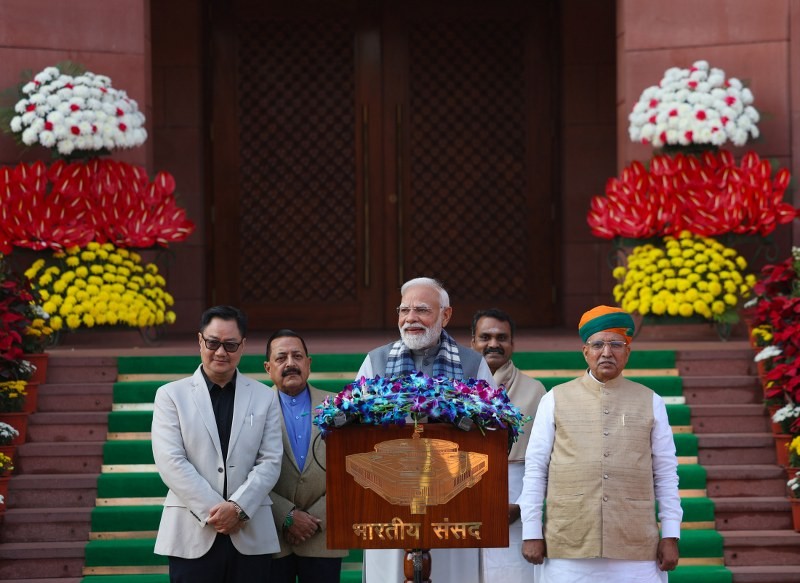 In Images: PM Modi addresses media ahead of Winter Session of Parliament