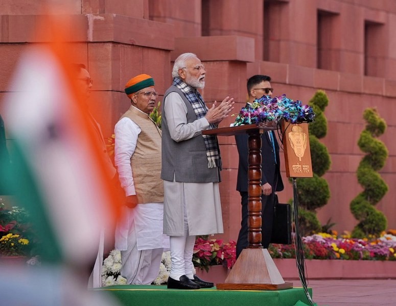 In Images: PM Modi addresses media ahead of Winter Session of Parliament