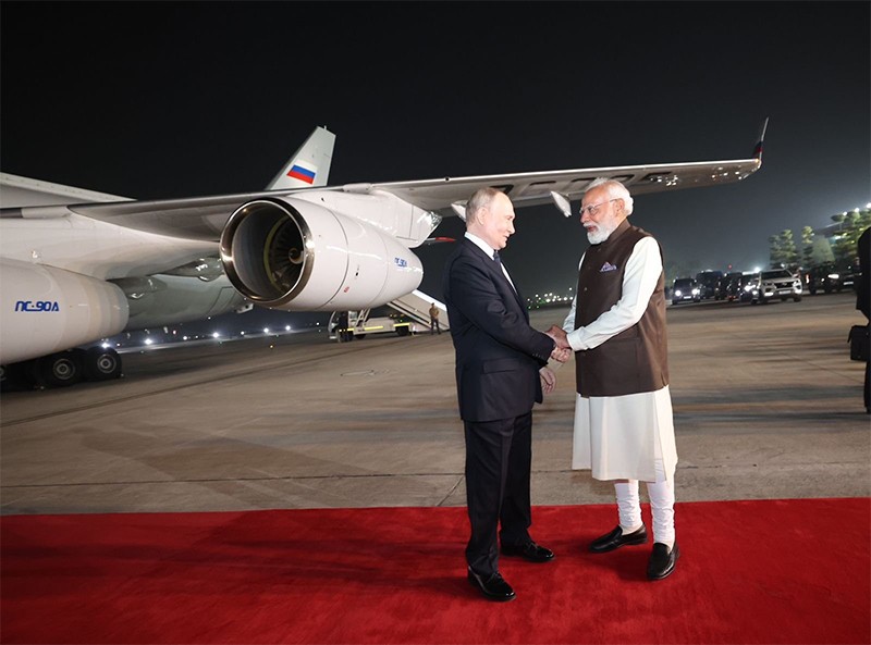 In images: PM Modi welcomes Vladimir Putin for India -Russia Summit