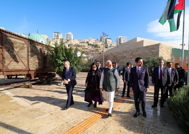 In Images: Modi visits Jordan Museum at Amman