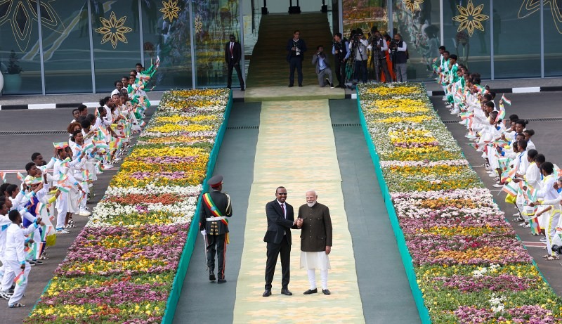 In images: PM Modi arrives in Ethiopia