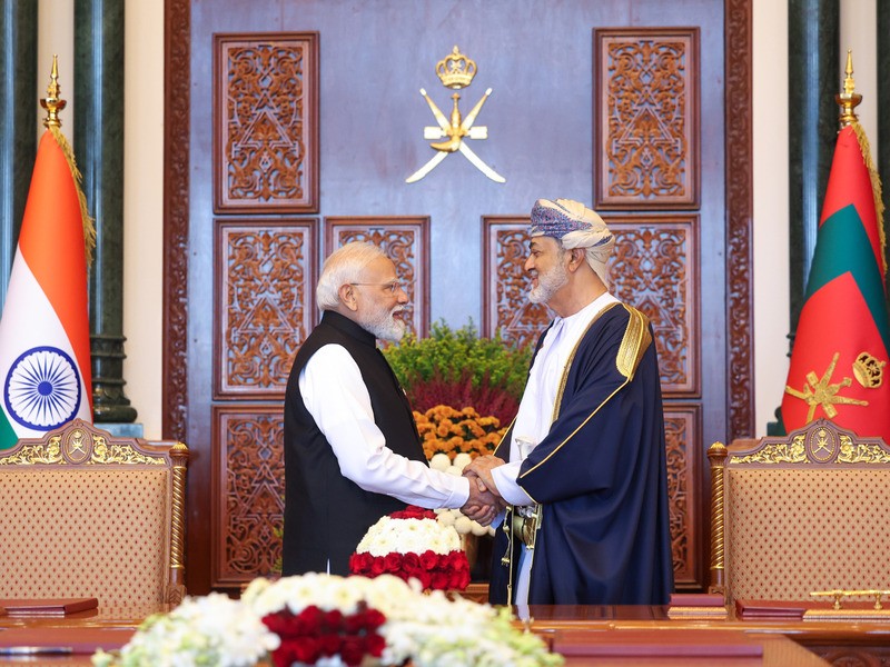 In Images: PM Modi, Oman’s Sultan witness MoU exchange