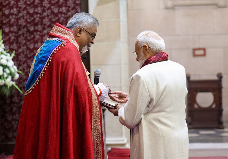 In Images: Inside PM Modi’s Christmas visit to Delhi church