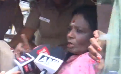 Tamil Nadu: BJP leader Tamilisai Soundararajan detained during protest against TASMAC scam