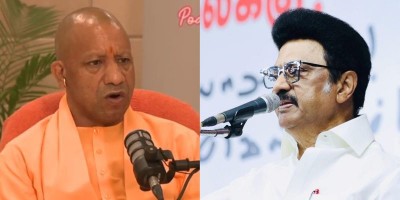 Political black comedy at its darkest: MK Stalin counters Yogi Adityanath on language row