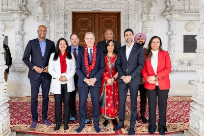 Canada: PM Mark Carney visits BAPS Hindu Temple to join Ram Navami celebration in Toronto ahead of federal polls