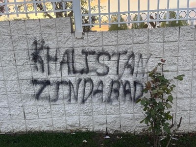Canada: Gurdwara vandalised with pro-Khalistani graffiti in Vancouver