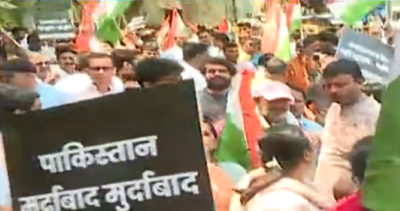 'Enough is enough': Massive protests outside Pakistan High Commission in Delhi over Pahalgam terror attack