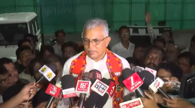 'We will together defeat TMC in 2026': Disgruntled BJP leader Dilip Ghosh after meeting new Bengal unit chief Samik Bhattacharya