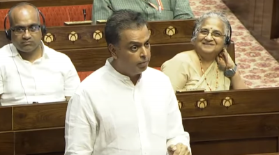 Viral clip: Sudha Murthy thumps table appreciating Milind Deora's speech on Trump in Parliament