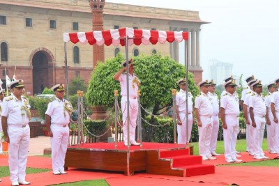 Vice Admiral Sanjay Vatsayan assumes charge as 47th Vice Chief of the Naval Staff