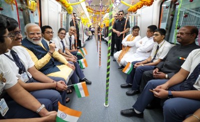 PM Modi to inaugurate three metro stretches in Kolkata today