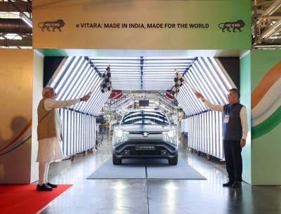 Make in India push: Narendra Modi inaugurates Maruti Suzuki's first global e-vehicle e-Vitara, to be exported to 100 nations