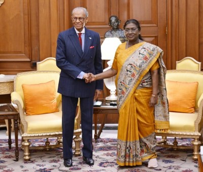 Mauritius PM Navinchandra Ramgoolam calls on Droupadi Murmu, concludes his State Visit to India