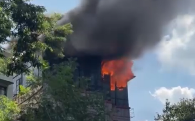 Massive fire breaks out at Kolkata guest house amid city's recovery from rainfall aftermath