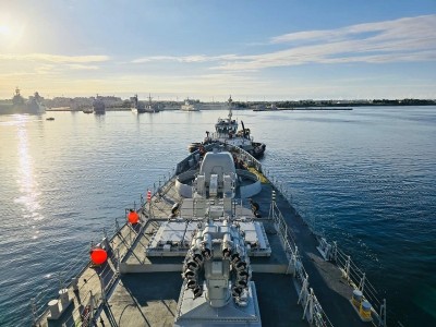 Indian Navy's stealth frigate INS Trikand visits Italy