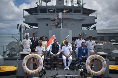India's INS Sutlej arrives in Mauritius to undertake 18th Joint Hydrographic Survey