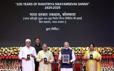 Modi unveils Rs. 100 coin on RSS centenary, what’s unique about it?