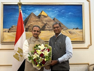 Union Minister Kirti Vardhan Singh arrives in Egypt for Gaza Peace Summit