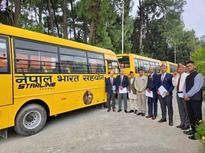India donates 81 school buses to flood-affected Nepal