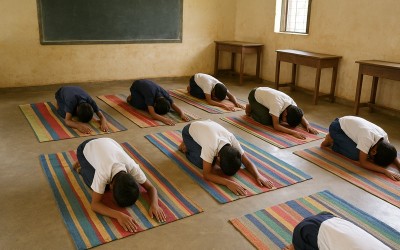 Madhya Pradesh school teacher suspended over ‘namaz during yoga’ row, denies allegations