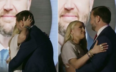 Vance to divorce Usha and marry Charlie Kirk's widow? — NYT author's shocking prediction amid Erika Kirk hug row goes viral