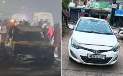 Slow-moving Hyundai i20 halts at red light — moments later, a loud explosion: What happened near Red Fort at 6:52 pm