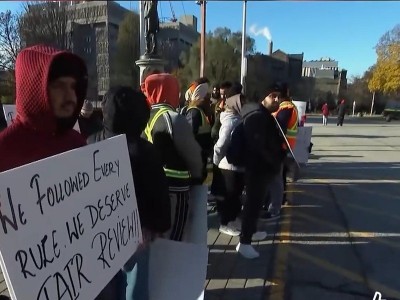'Unfair and Unacceptable': Trades workers protest after Ontario cancels 2,680 immigration applications