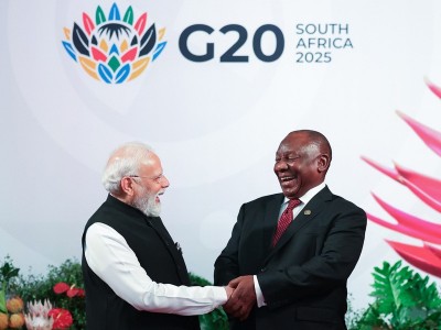 In Images: PM Modi arrives at Johannesburg Expo Centre for G20 Leaders’ Summit