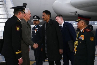 In Images: MoS Defence Sanjay Seth Receives Russian Defence Minister Andrei Belousov in New Delhi