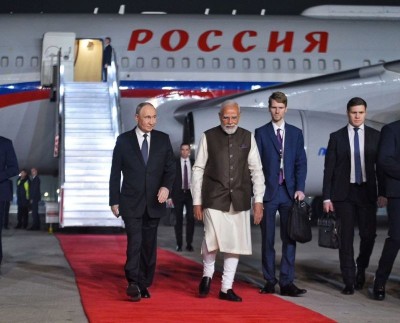 ‘A personal touch’: Modi’s surprise airport welcome for Putin leaves Russian delegation impressed