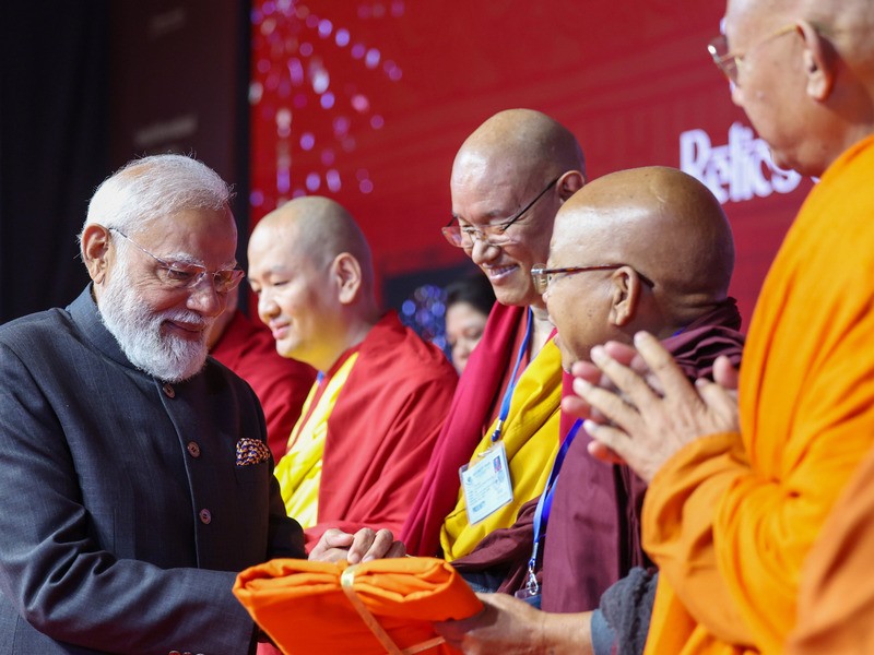 In Images: PM inaugurates Buddha relics exposition in New Delhi