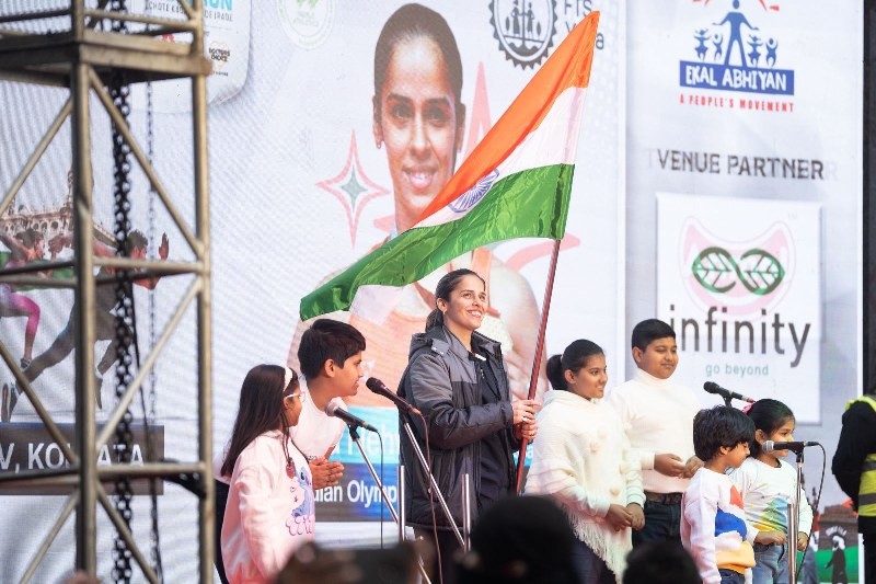 In Images: Saina Nehwal inaugurates Ekal Run in Kolkata