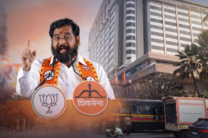 Shinde moves Sena corporators to hotel as BMC bargaining intensifies after poll results.