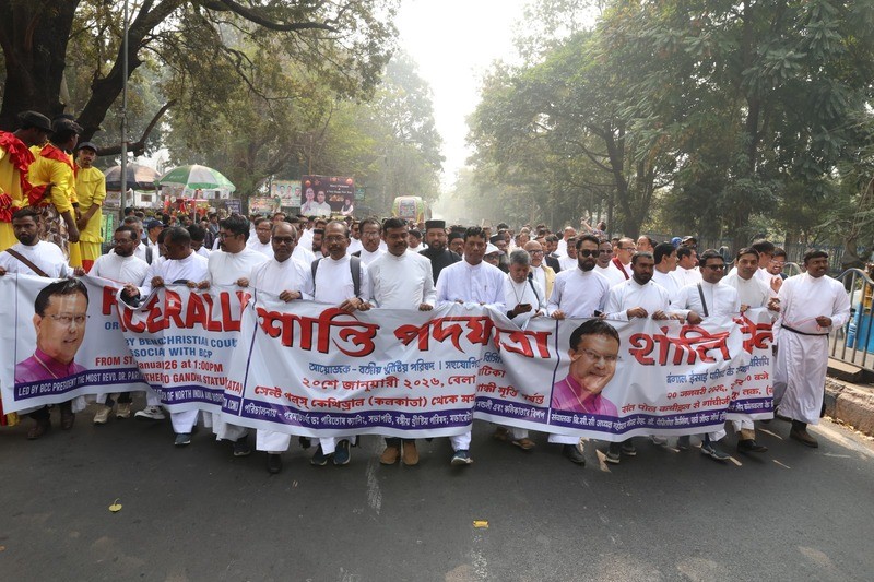 In Images: Christians rally in Kolkata against attacks on churches across country