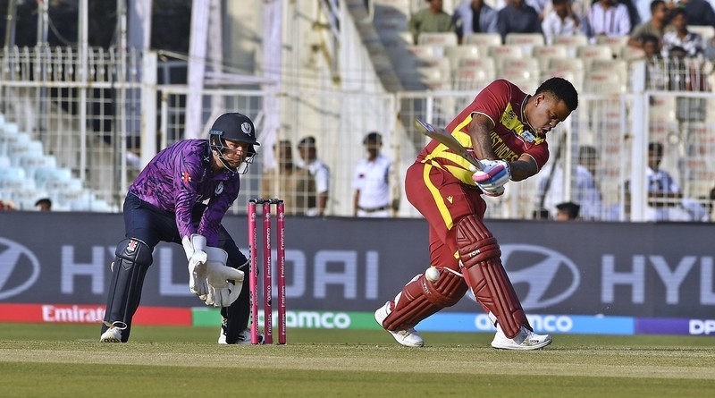 In images: Hetmyer, Romario Shepherd help West Indies beat Scotland in T20 World Cup