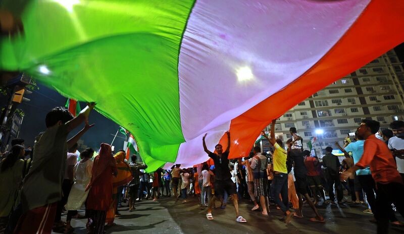 In Images: Kolkata erupts in celebration as India beat New Zealand to win T20 World Cup