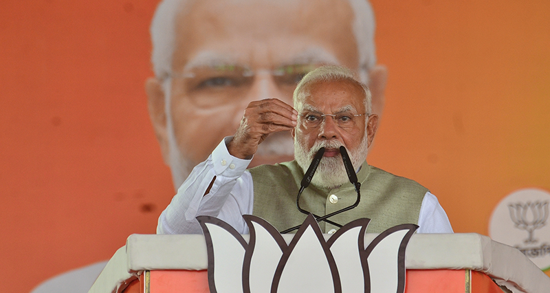 In Images: In Kolkata PM Modi launches blistering attack on TMC at Brigade rally