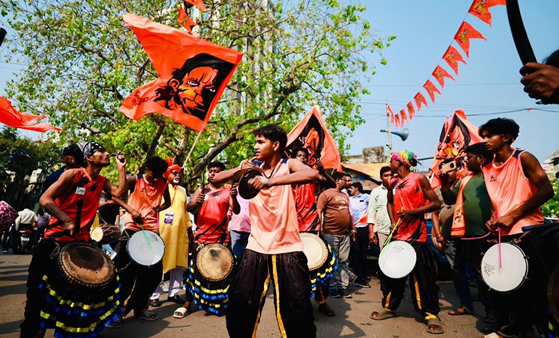 In Images: BJP’s Bhabanipur candidate Suvendu Adhikari celebrates Ram Navami